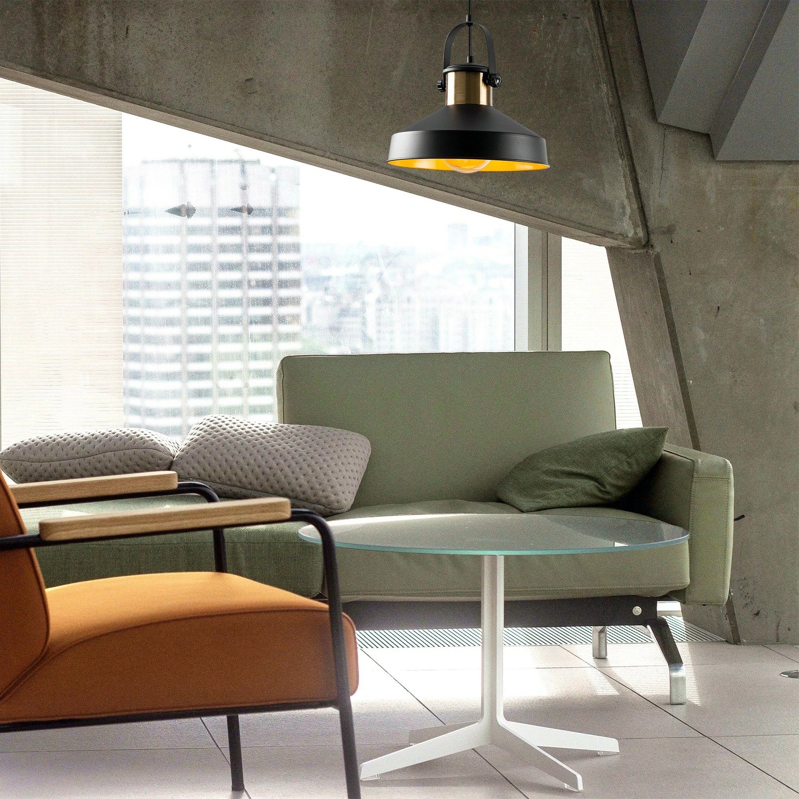 Llambë tavani Opviq Dodo - 2571, ngjyrë e zezë, 35x35cm