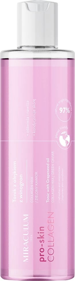 Tonik për fytyrë për femra Miraculum Pro-Skin Collagen me vaj rrushi 200ml