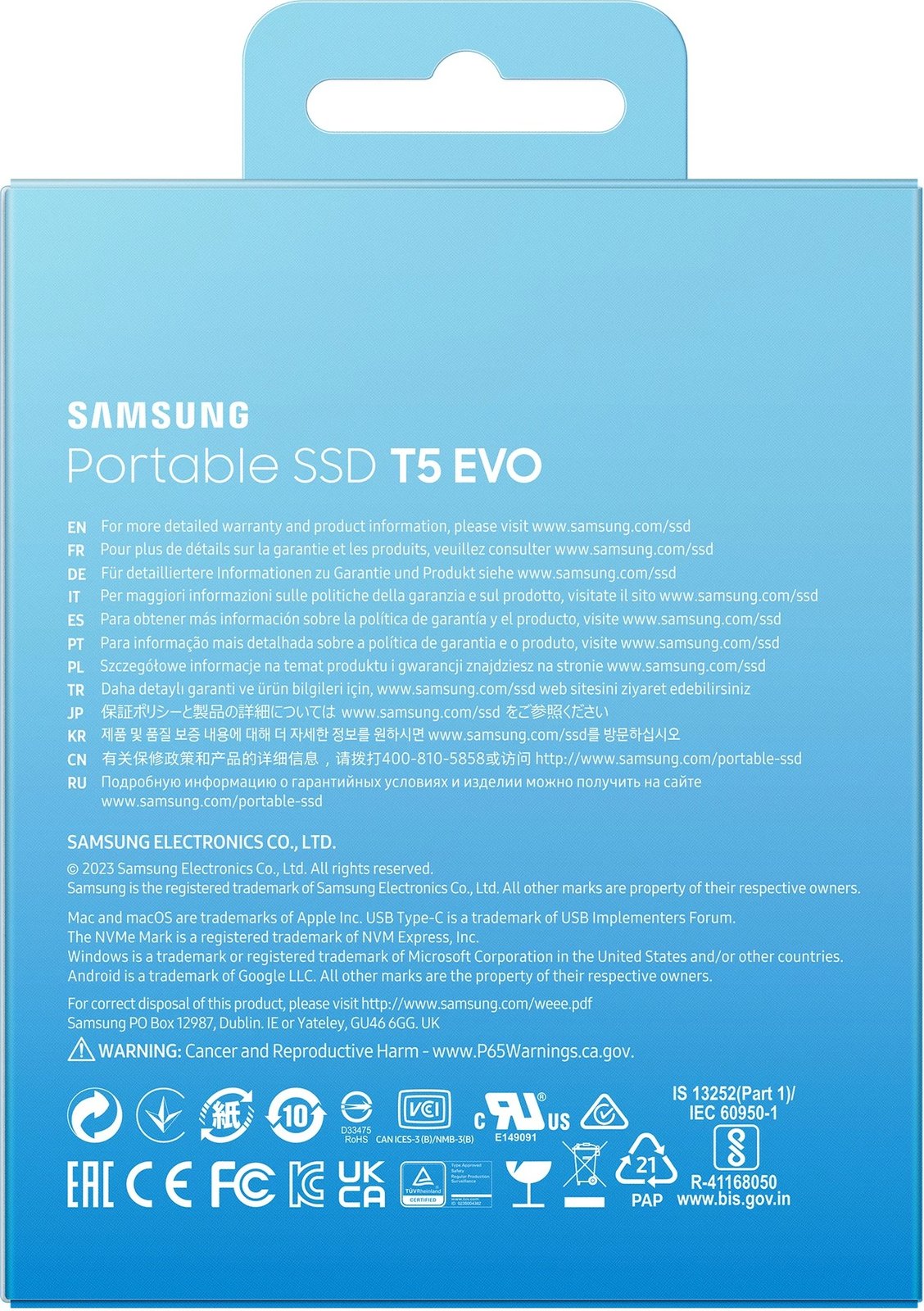 SSD i jashtëm Samsung MU-PH4T0S, 4 TB, USB 3.2 Gen 1, e zezë