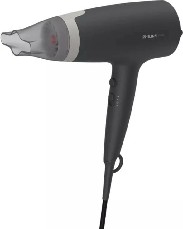 Tharëse flokësh Philips BHD351/10, 2100W, e zezë/gri