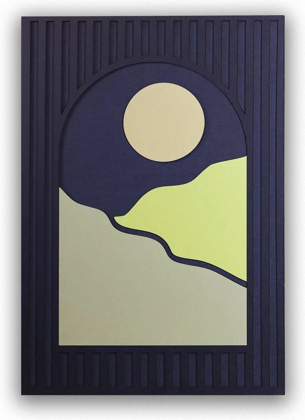 Pikturë dekorative, shumëngjyrëshe, Wallity, Ersy3Dsunny-3247, 32x47x2cm