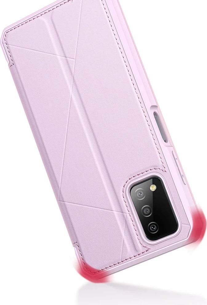 Mbështjellës Dux Ducis Skin X Bookcase për Samsung Galaxy A03s, rozë