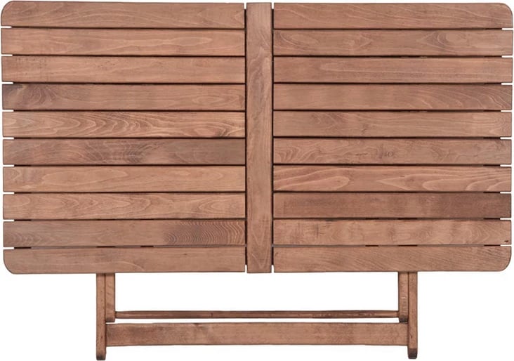 Set Retto për tavolinë me karrige, 5 copë, dru ahu, ngjyrë arre-gri e errët, 120x75x71cm