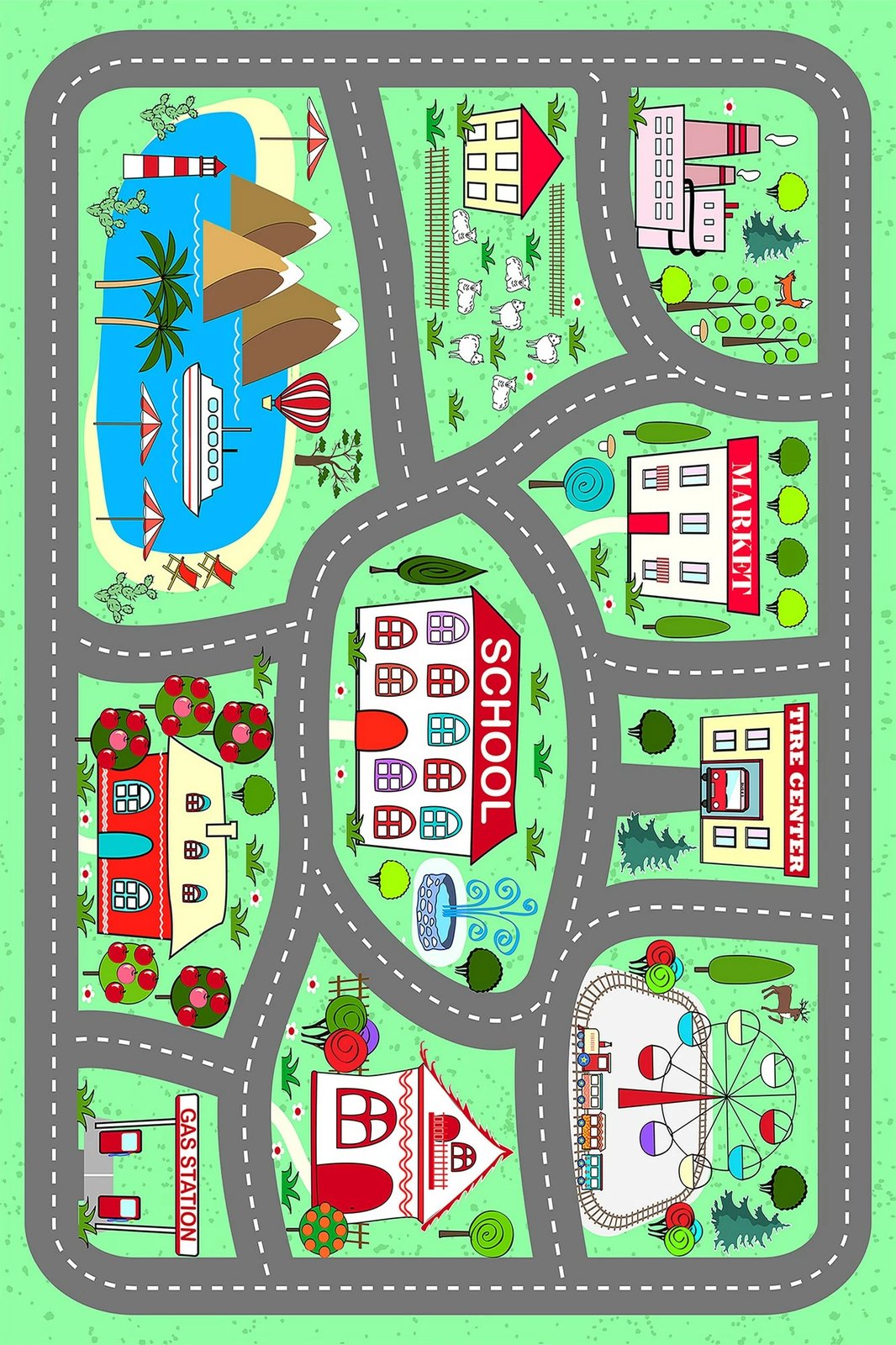 Qilim për fëmijë, shumëngjyrësh, Conceptum Hypnose CT-3146, 80x300cm