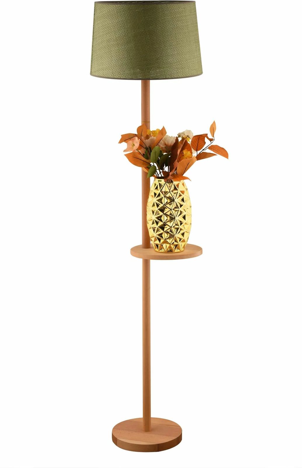 Llambë dyshemeje Opviq, ngjyrë e gjelbër dhe lis, 64917