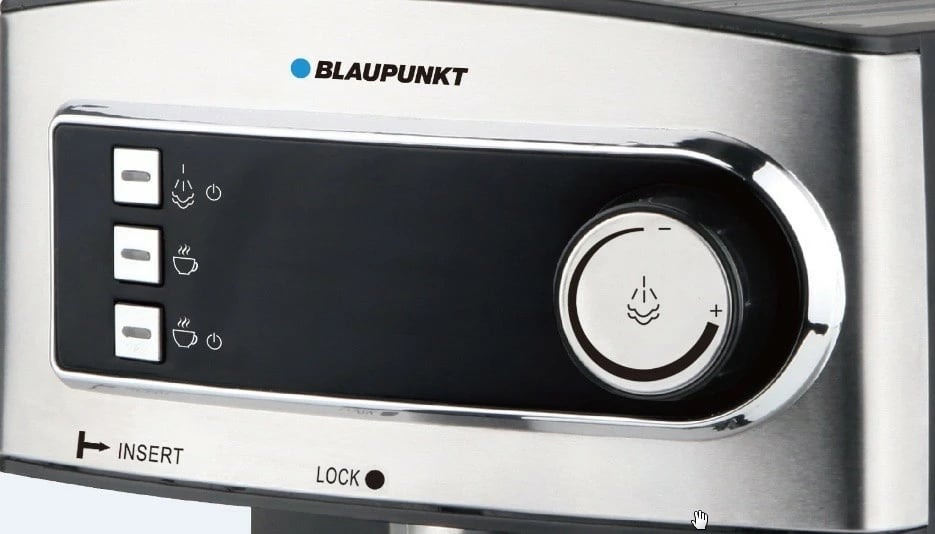 Aparat kafeje espresso Blaupunkt CMP301, 1.6L, 850W, Inox/zi