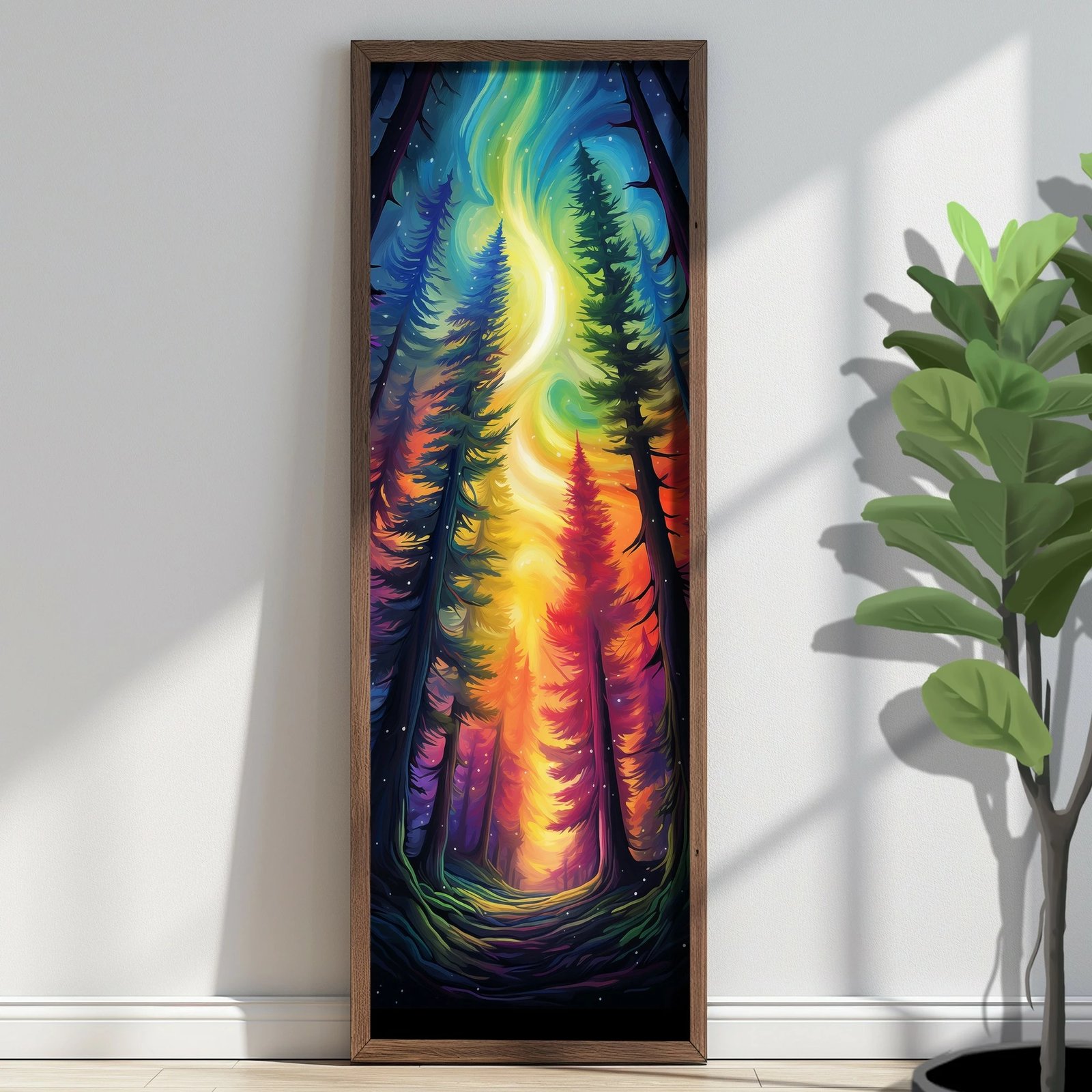 Pikturë dekorative me kornizë MDF, shumëngjyrëshe, Wallity EMR069