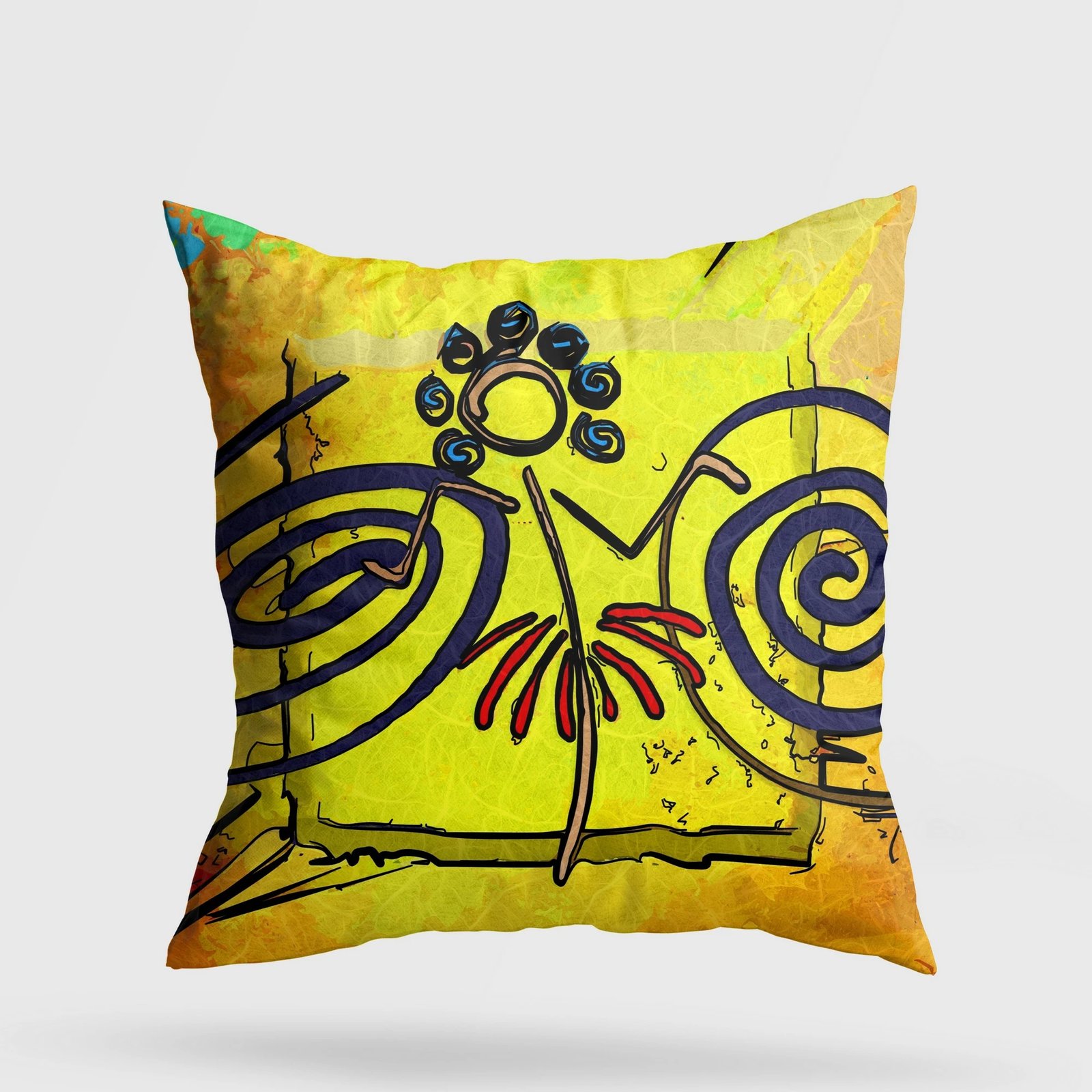 Jastëk dekorativ multingjyrësh, Evila Originals, A11957, 43x43cm