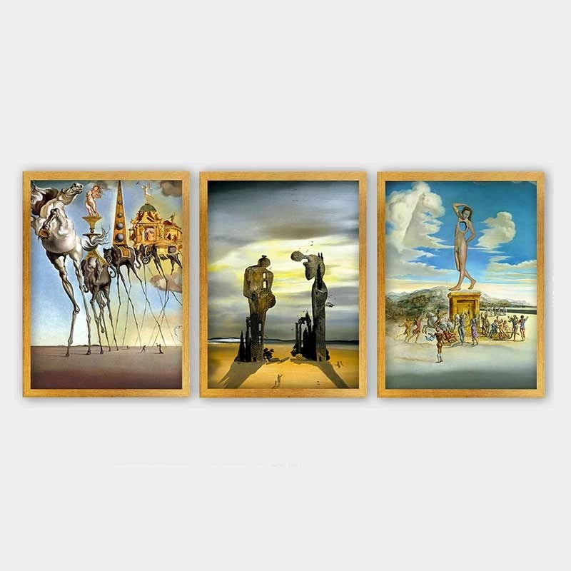 Pikturë dekorative me kornizë (3 copë), Wallity, 3AC_UN62323_3545