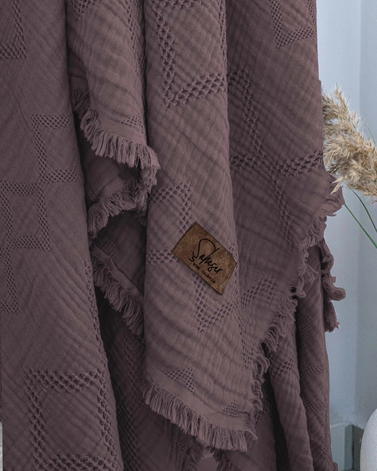 Mbulesë dyshe për shtrat, ngjyrë dusty rose, L'essentiel, Oscar