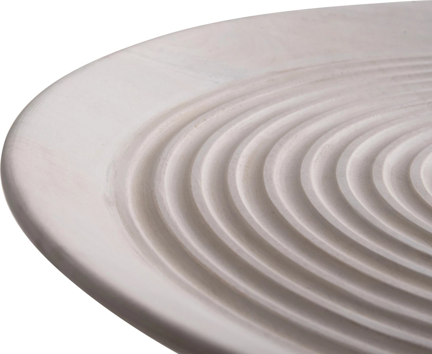 Tavolinë anësore e rrumbullakët ROSS FH9708 dru mango i fortë, ngjyrë e bardhë, Φ45x48H cm