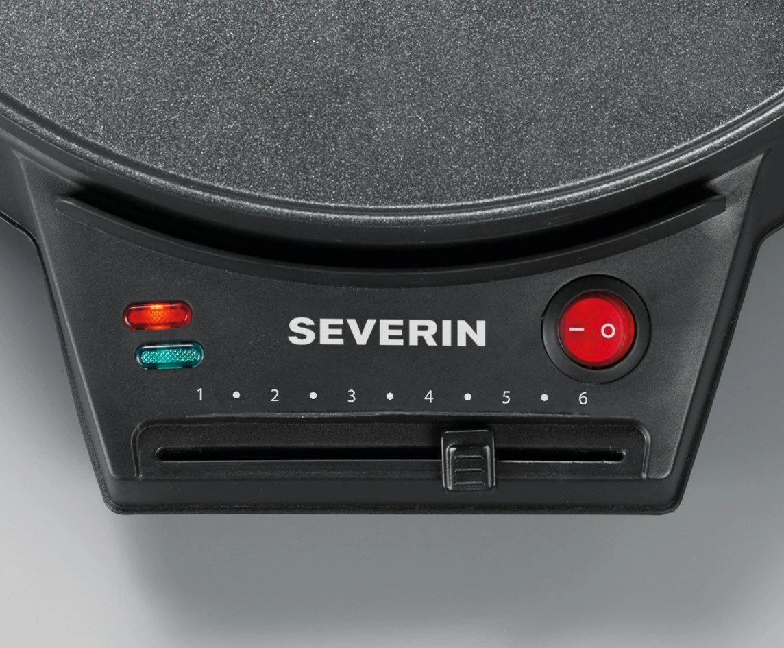 Pjekës krepash Severin CM 2198, 30 cm, 1000 W, Zi