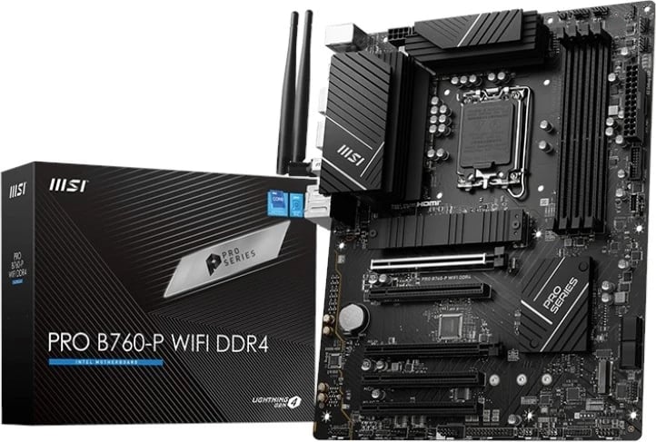 Pllakë amë MSI PRO B760-P WIFI DDR4 - Intel B760