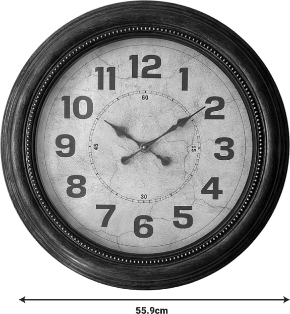 Orë muri Napol Inart, D55.9x5.8cm, e zezë