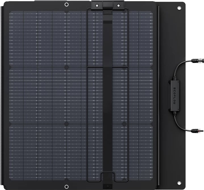 Panel diellor EcoFlow 220W NextGen, palosshëm, bifacial, i zi