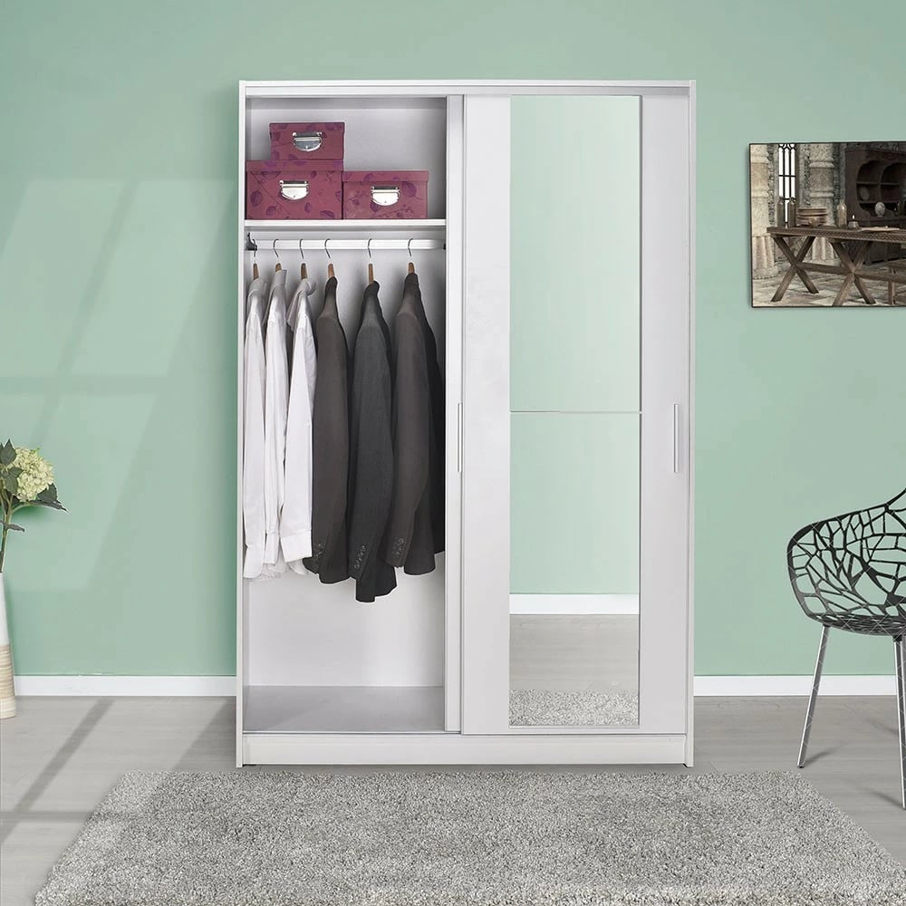 Dollap për rroba, ngjyrë e bardhë, Hanah Home, SWD-512-BB-2