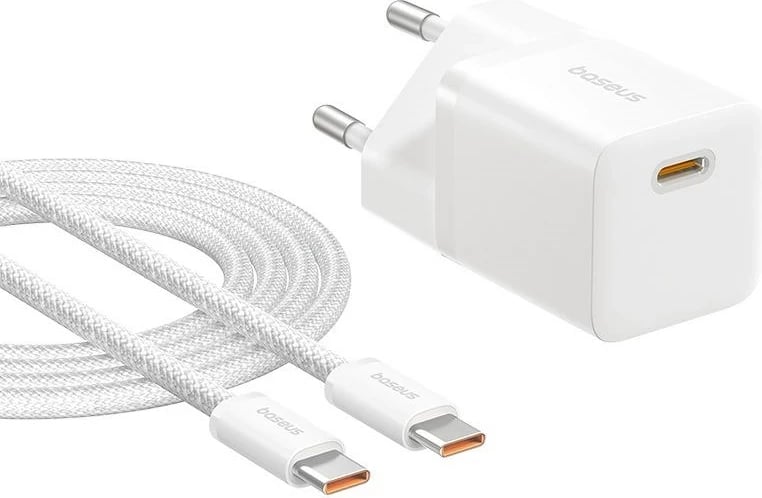 Karikues Baseus P10110909213-01 USB-C GaN5 mini 25W, Bardhë