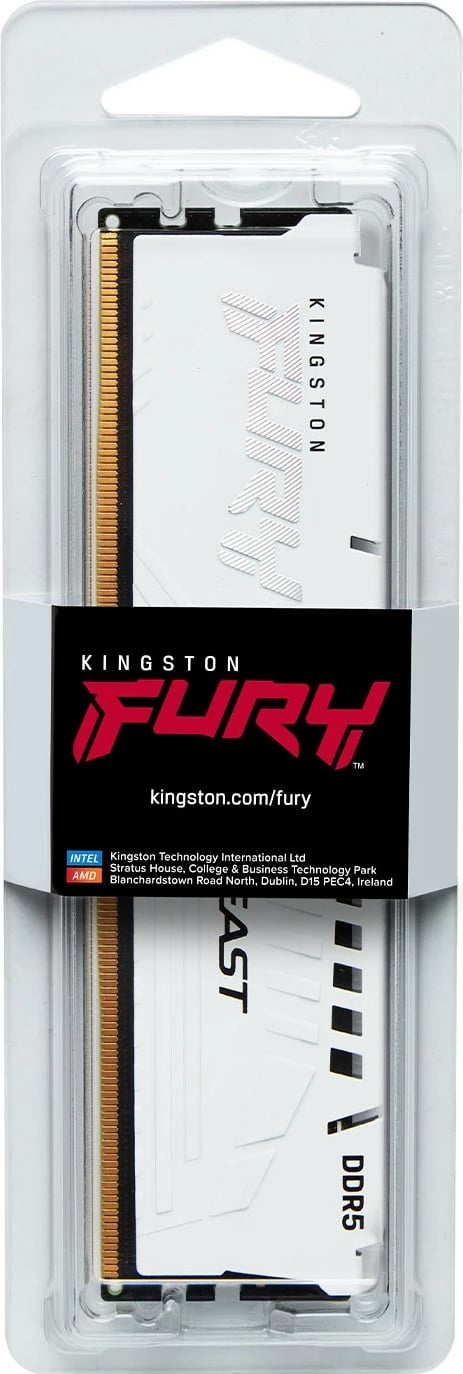 RAM Memorje Kingston FURY Beast 16GB DDR5 6000MT/s CL30 e bardhë