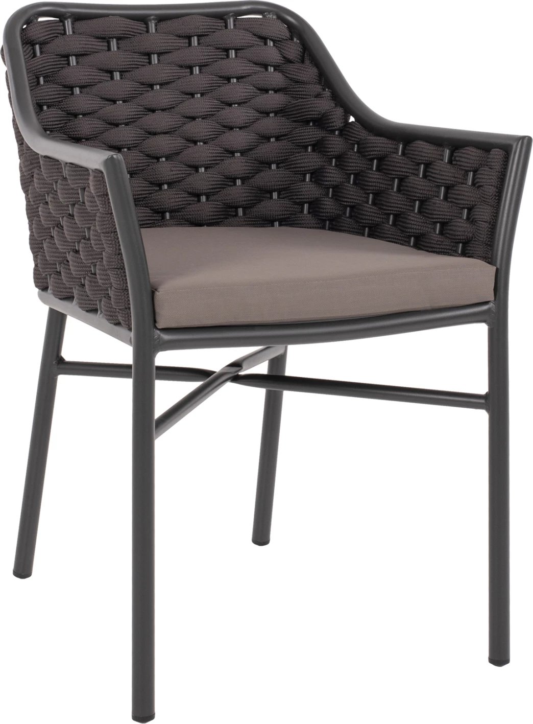 Karrige alumini me litar, ngjyrë gri, FH5858.01, 56x58x76 cm