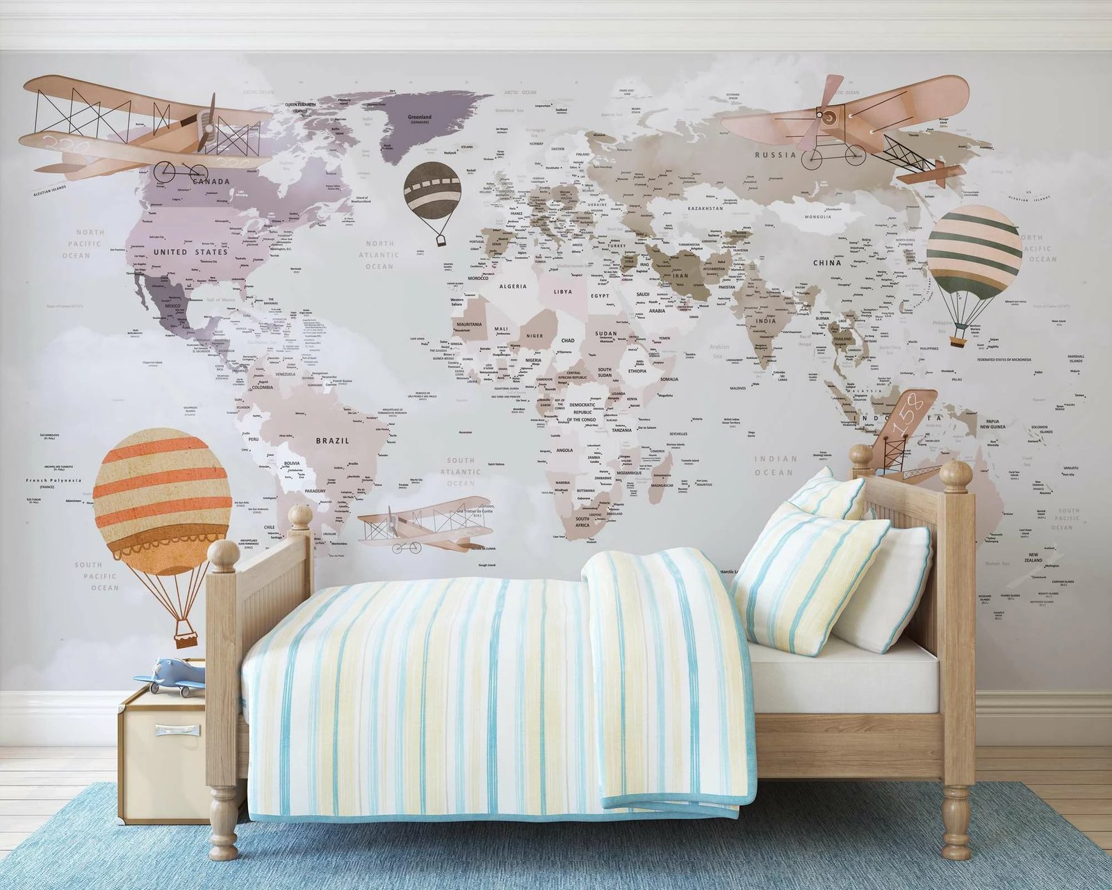 Murale muri Wallity, MDK-00136, 300x270cm