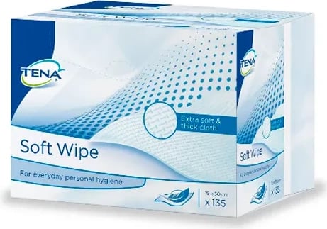 Peceta të buta për higjienë personale TENA Soft Wipe unisex 135 copë