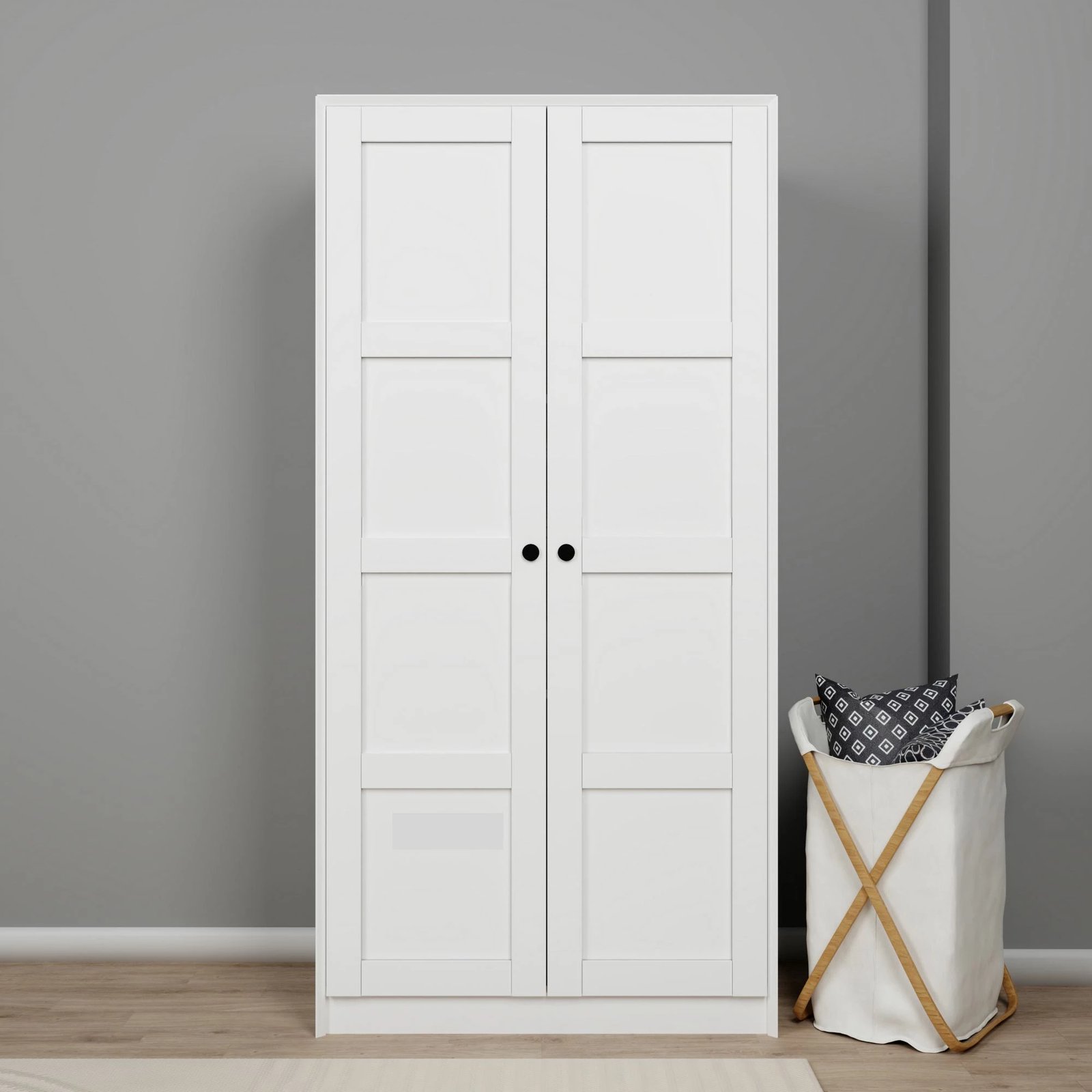 Dollap shumëpërdorimësh, ngjyrë e bardhë, Skye Decor Lucas 1600-80