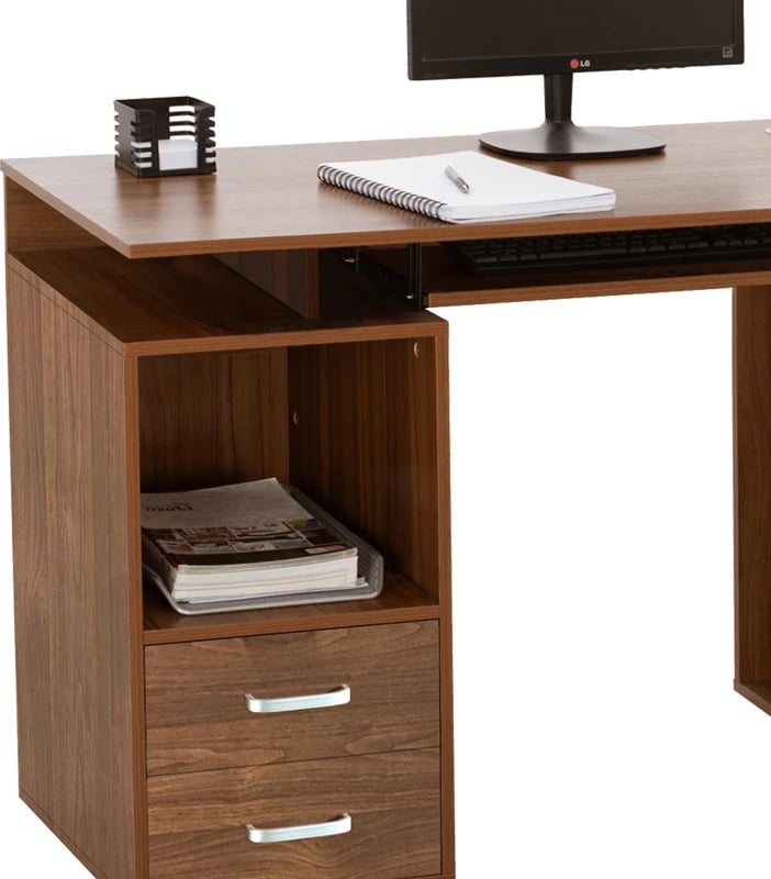 Tavolinë kompjuteri Liberion, ngjyrë arre, 120x55x76cm