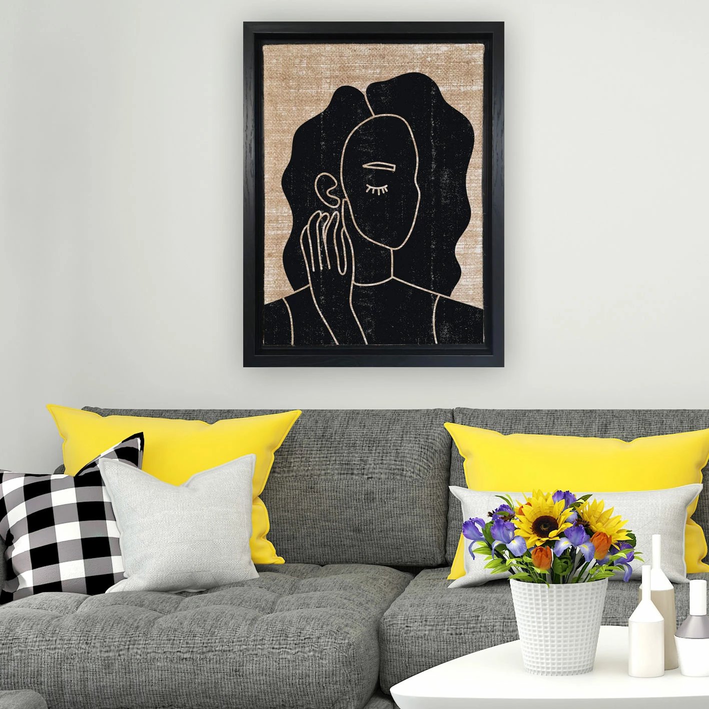 Pikturë dekorative në kanavacë, shumëngjyrëshe, Wallity, LSJ218626873053 - 96136, 96x136cm