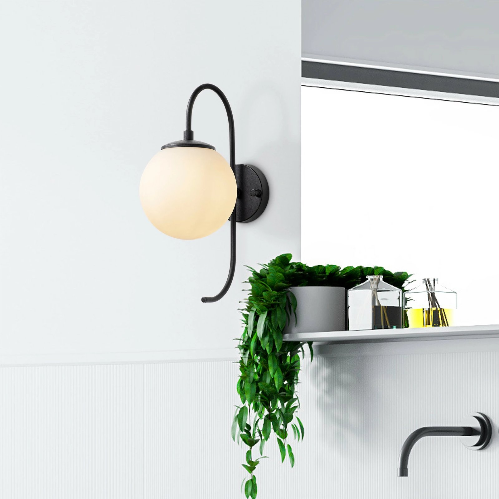 Llambë muri Opviq, Jewel - 10555, e zezë dhe krem