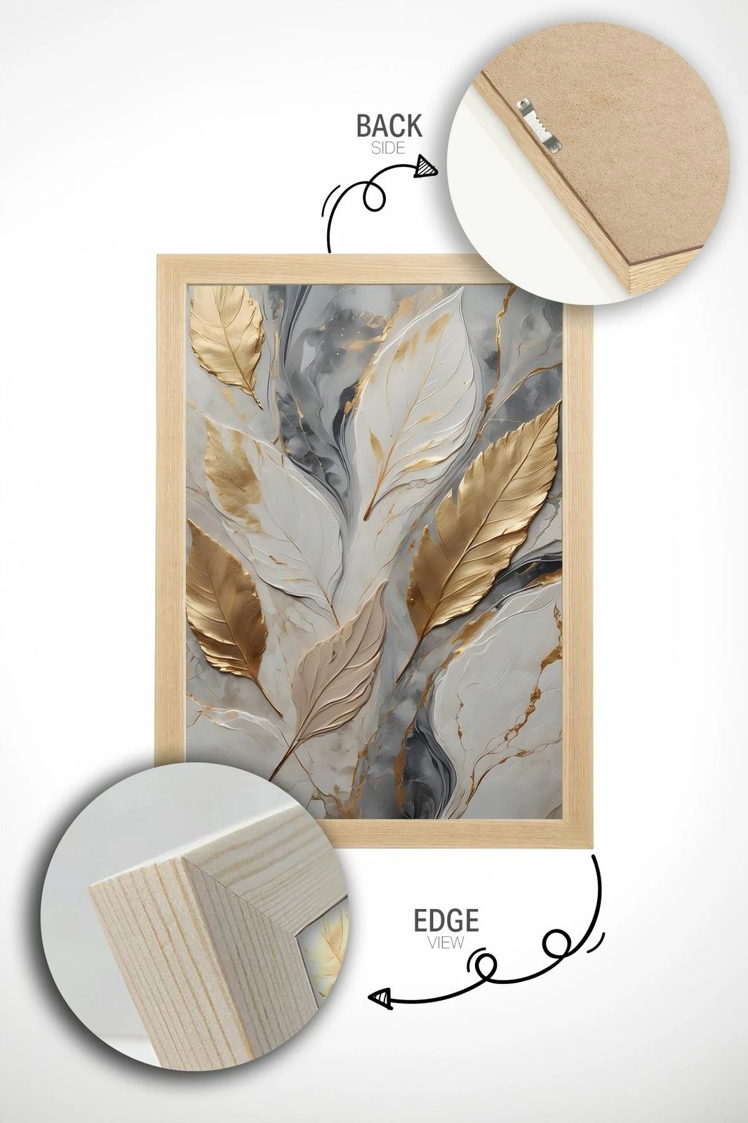 Pikturë dekorative me kornizë, Wallity, Artsrmdl34, shumëngjyrëshe