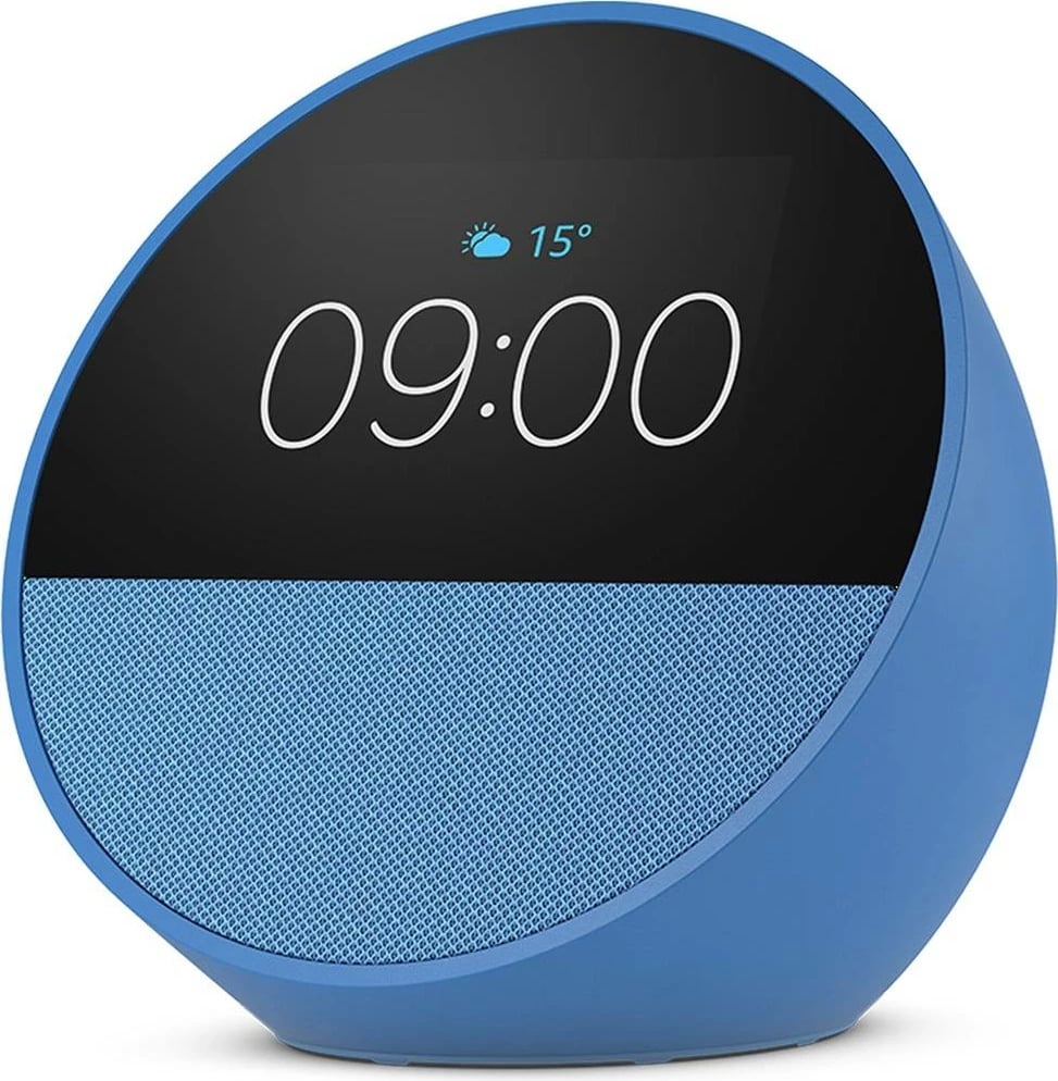 Altoparlant inteligjent, Amazon, Echo Spot, ekran 2.83", Alexa, Bluetooth 5.0, Wi‑Fi, blu