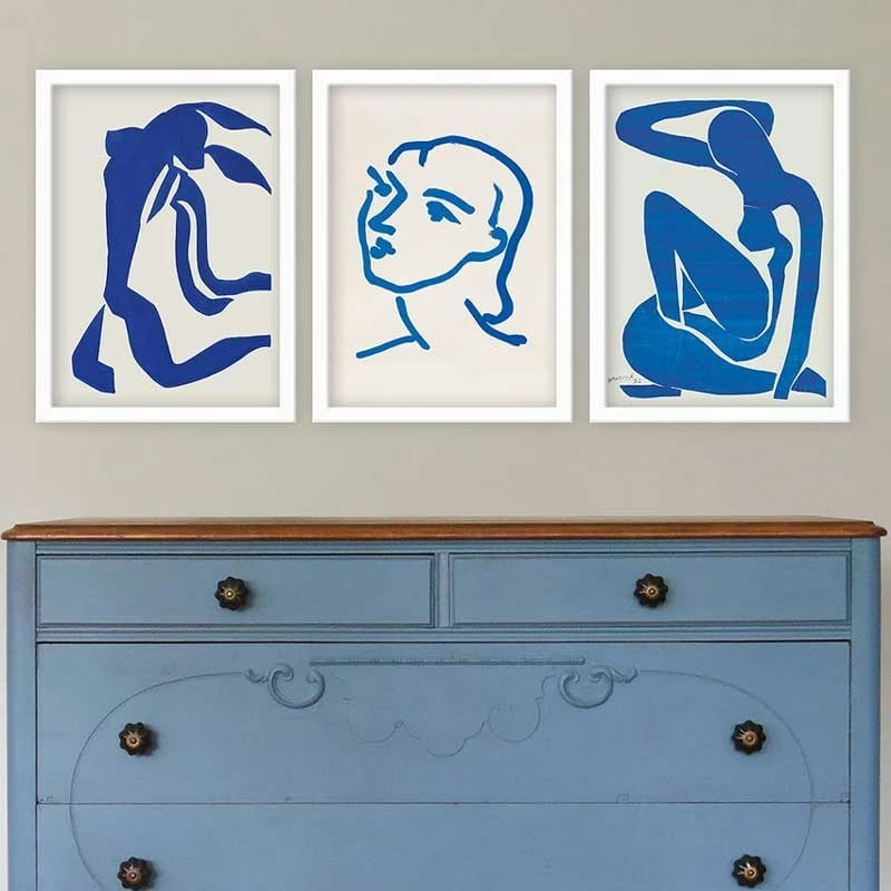 Pikturë dekorative me kornizë (3 copë), Wallity, 3BC_UN024616_3545