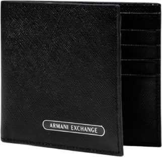 Portofol për meshkuj Armani Exchange, i zi