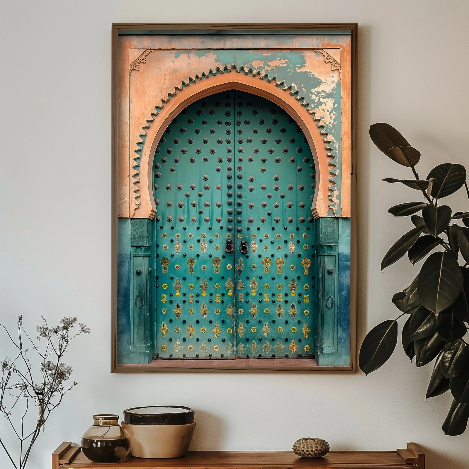 Pikturë dekorative me kornizë MDF, shumëngjyrëshe, GE125-L