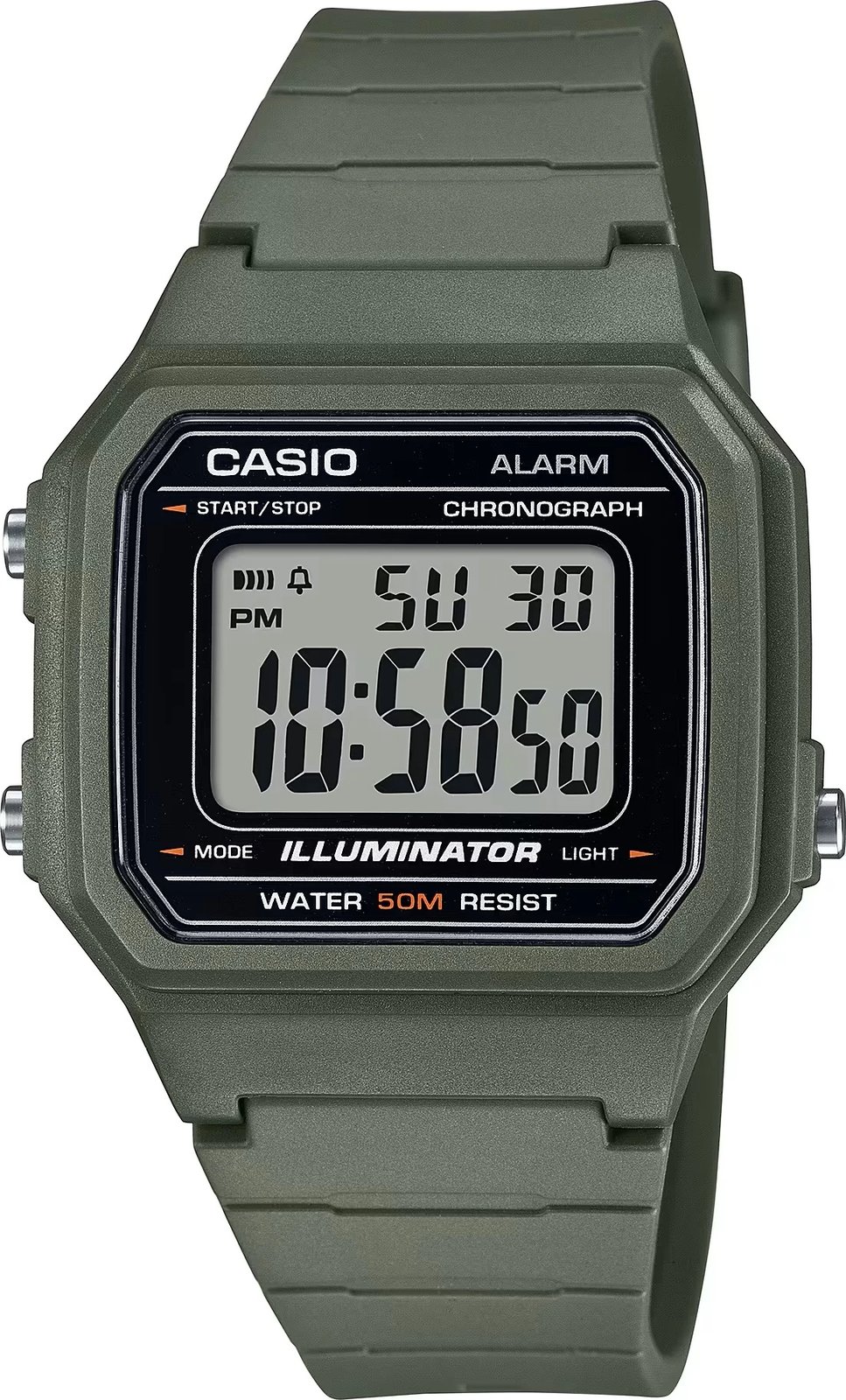 Orë dore për meshkuj CASIO SPORT ILLUMINATOR, army green