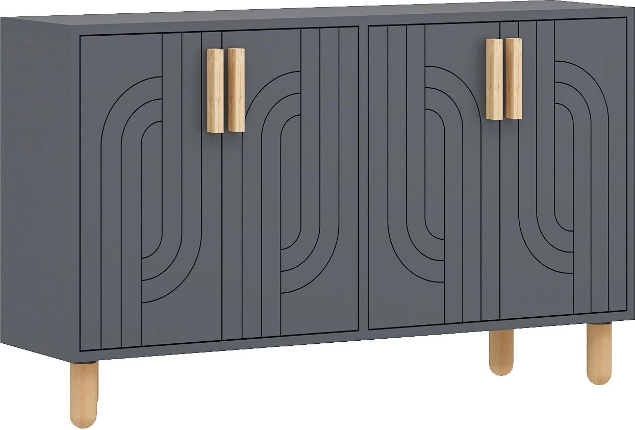 Konsolë Skye Decor, Rodney, ngjyrë antracit