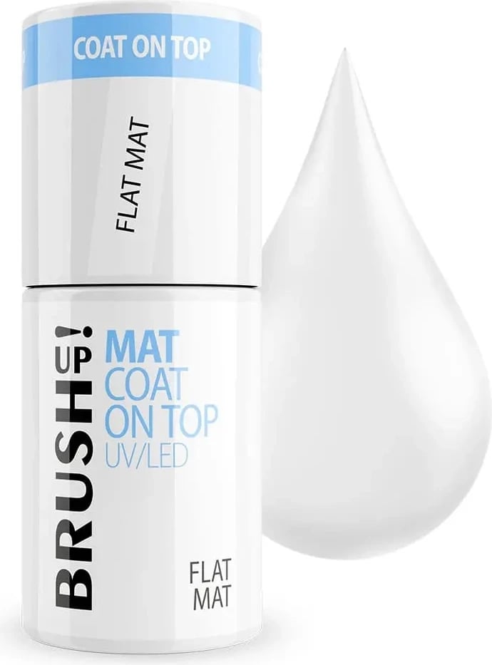 Llak për thonj BrushUp! Mat Coat On Top Flat Matt për femra 5g