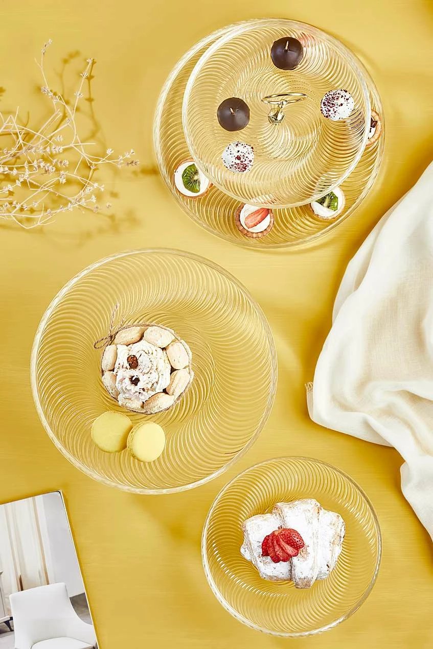 Set për prezantim ushqimi Hermia, Diana, xham transparent