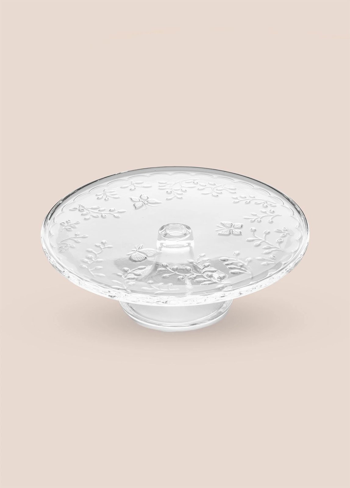 Pjatë për servirje torte prej qelqi, Hermia, CAM0496