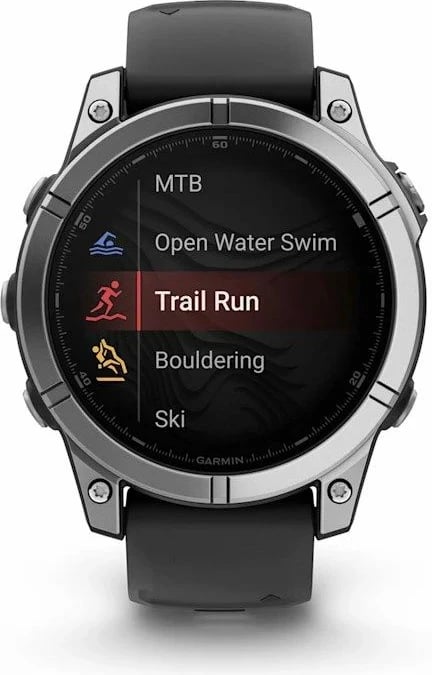 Orë sportive Garmin për meshkuj/femra, e zezë