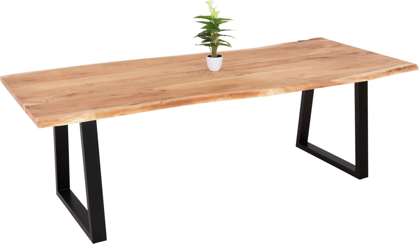 Tavolinë ngrënieje MONTANA, dru akacie, 240x101x78 cm, trashësi 3.5 cm