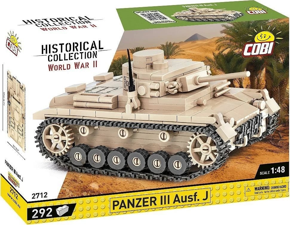 Set ndërtimi COBI Panzer III Ausf. J, ngjyrë kafe e lehtë