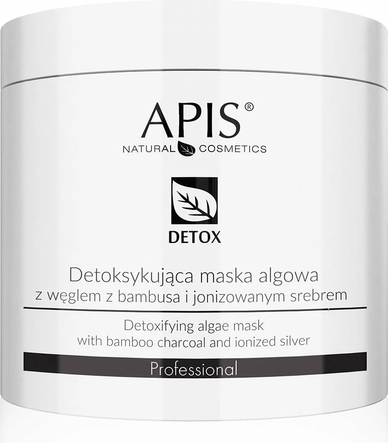 Maskë për fytyrë APIS Detox Detoxifying Algae me qymyr bambuje dhe argjend të jonizuar për femra, 200g