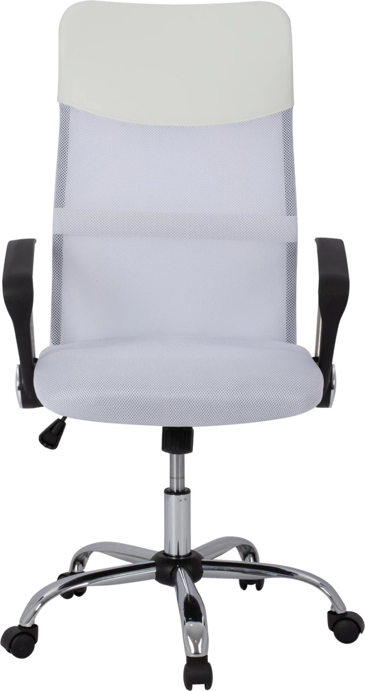 Karrige zyre FH1000.04 rrjetë e bardhë këmbë kromi 61x58x118