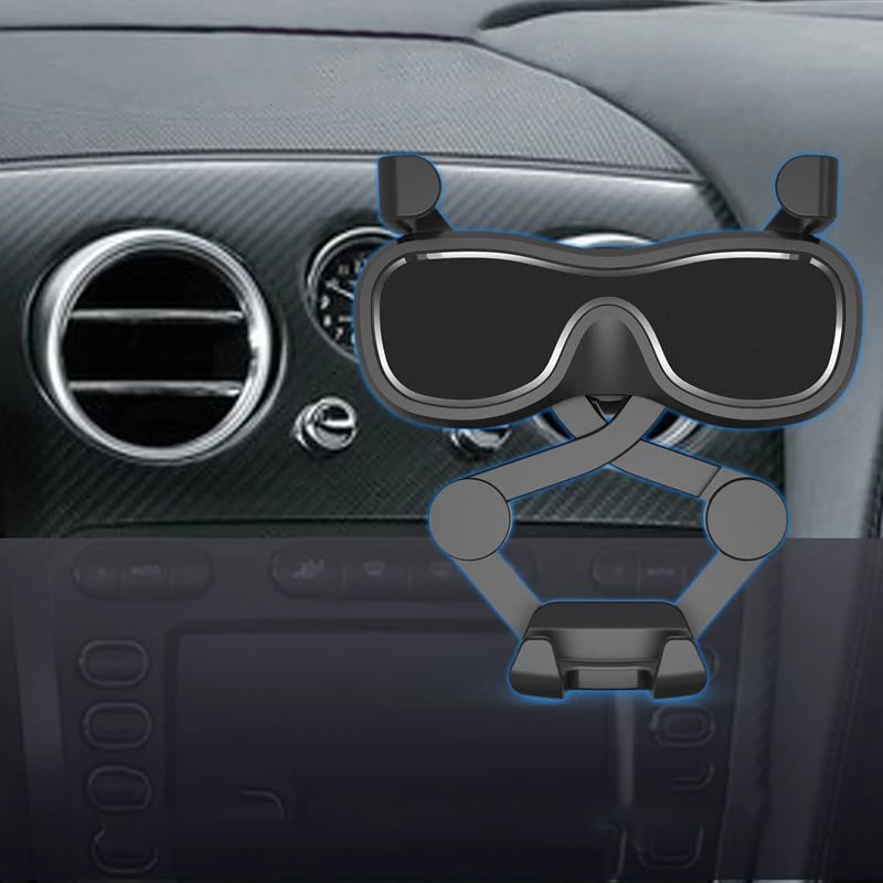 Mbajtës graviteti për celular Hurtel YC06, për ventilator të makinës, me aromatizues, argjend