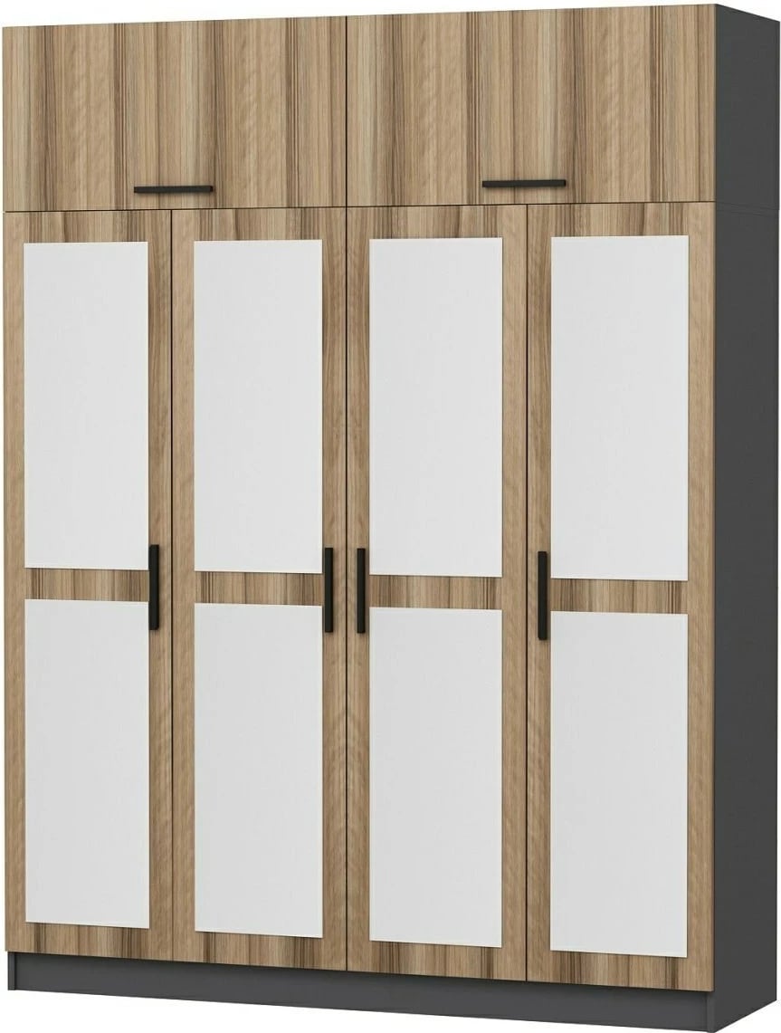 Dollap garderobe, ngjyrë dore, Skye Decor, 180x255x52 cm