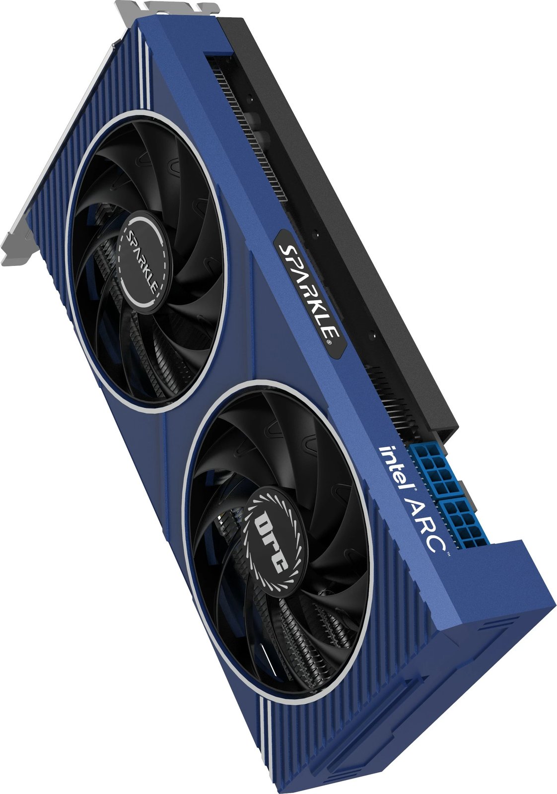 Kartelë grafike Sparkle Intel Arc A750 ORC OC Edition, 8 GB, GDDR6, PCI Express x16 4.0, e zezë, blu, argjendtë