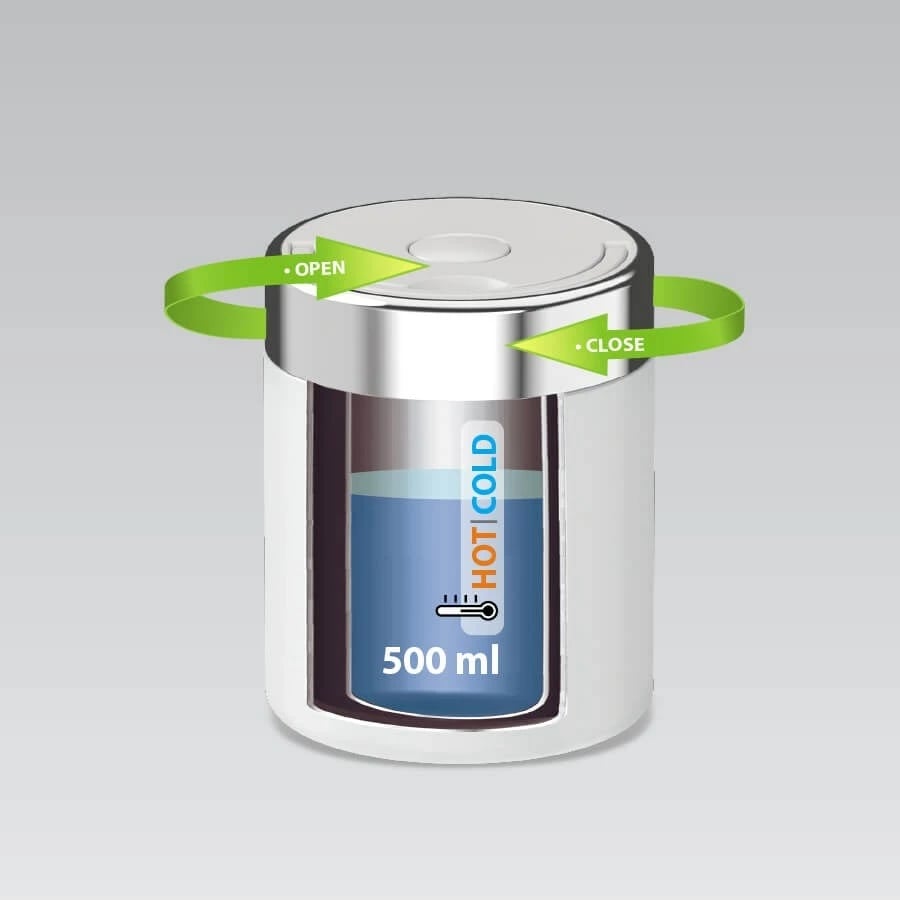 Termos ushqimi Maestro MR-1649-50, 0.5L, çelik inox, e bardhë