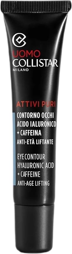 Krem për sy Collistar Pure Active Men me acid hialuronik dhe kafeinë për meshkuj, 15ml