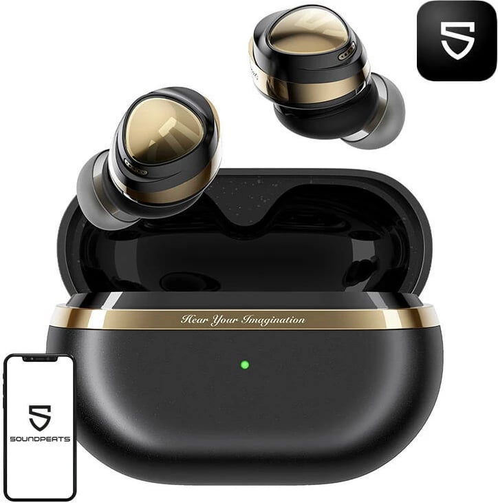 Kufje TWS Soundpeats Opera05, Bluetooth 5.3, LDAC, Hi-Res, të zeza